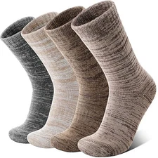  Merino Wool Warm Boot Hiking Socks Thermal Extra Large Coffee Color Series