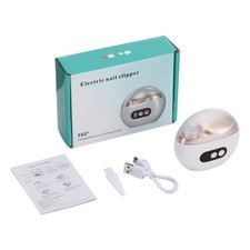 Electric Automatic Nail Clippers With LED Light Trimmer Nail Cutter Manicure US