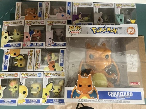 Funko Pop! Pokemon MASSIVE!  14 Pop Lot! New! 10inch Charizard And Much More