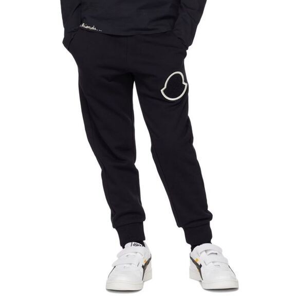 MONCLER Kids Navy Track Sweat Lounge Pants Size 164 14Y Pockets VGUC $490
