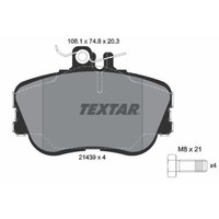 Textar 2143905 Bremsbelagsatz Scheibenbremse Vorderachse FüR Mercedes Benz