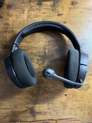 SteelSeries Black Lossless Wireless Over-Ear Gaming Headset with Retractable Mic