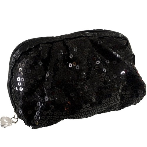New Small Portable Cosmetics Beauty Box Bag Sequins Makeup Case Box Carry Bag - Bild 4 von 9