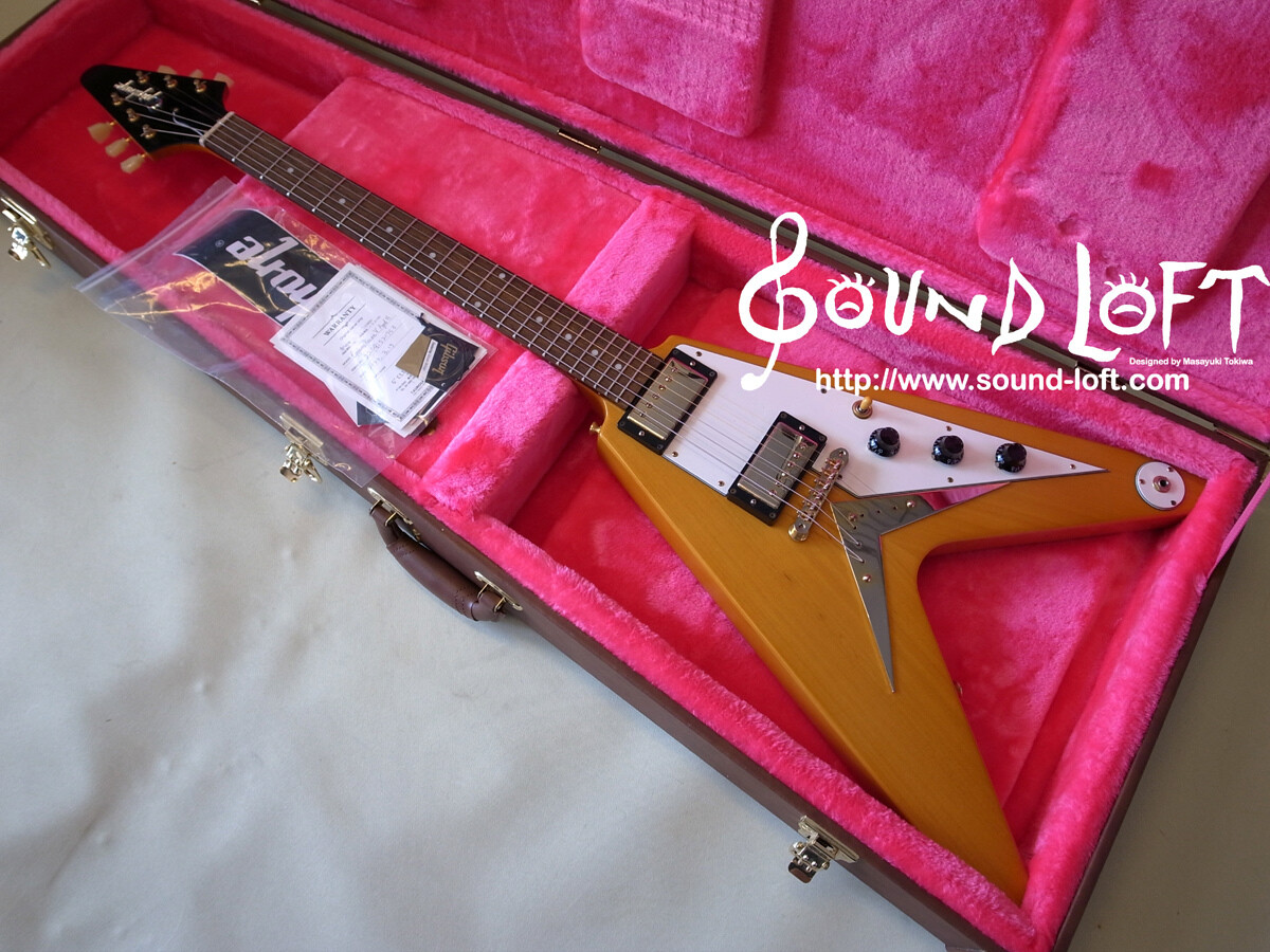 Epiphone 1958 Korina Flying V Aged Natural Electric Gutiar [AUTH