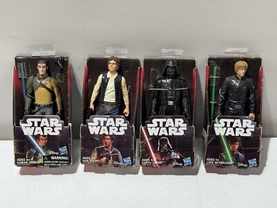 STAR WARS A NEW HOPE HAN SOLO UND ROTJ LUKE SKYWALKER ACTIONFIGUREN DARTH VADER