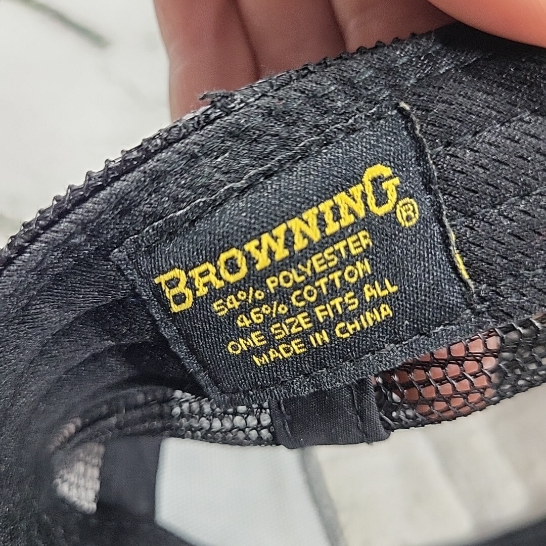 Browning Black Flag Patch Hat SnapBack Adjustable… - image 7