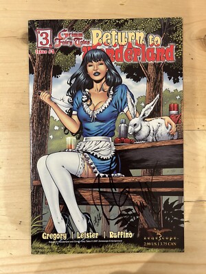 GRIMM FAIRY TALES: RETURN to WONDERLAND #3 (2007) SIGNED Variant Cover 'B' Comic