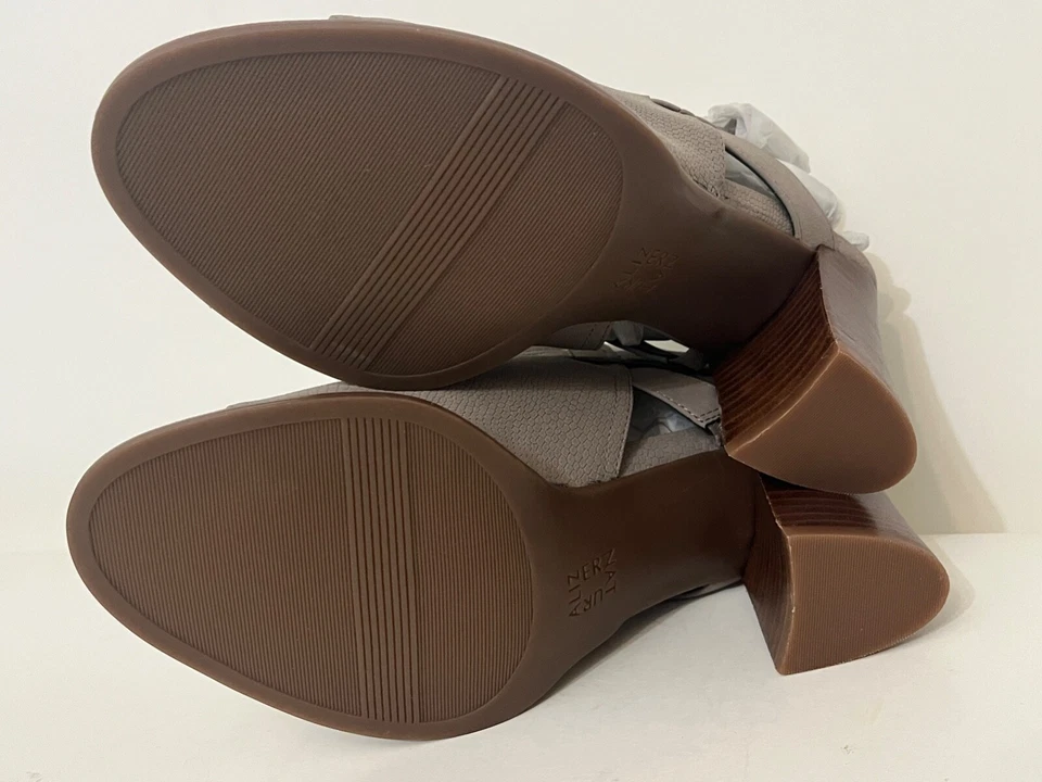 Naturalizer Ryder Turtle Dove Suede Slip On Slingback Heels size 8.5 W - Image 4 of 4