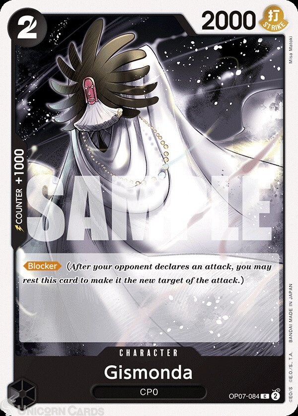 OP07-084 Gismonda : Common  English One Piece TCG Card : OP07: 500 Years in the