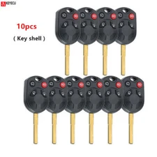 10X Replacement Remote Key Shell Case Fob 3+1Button for Ford Escape C-Max Focus