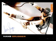 Tarjeta de autógrafo Hans Grugger original firmada Ski Alpine + A 162502