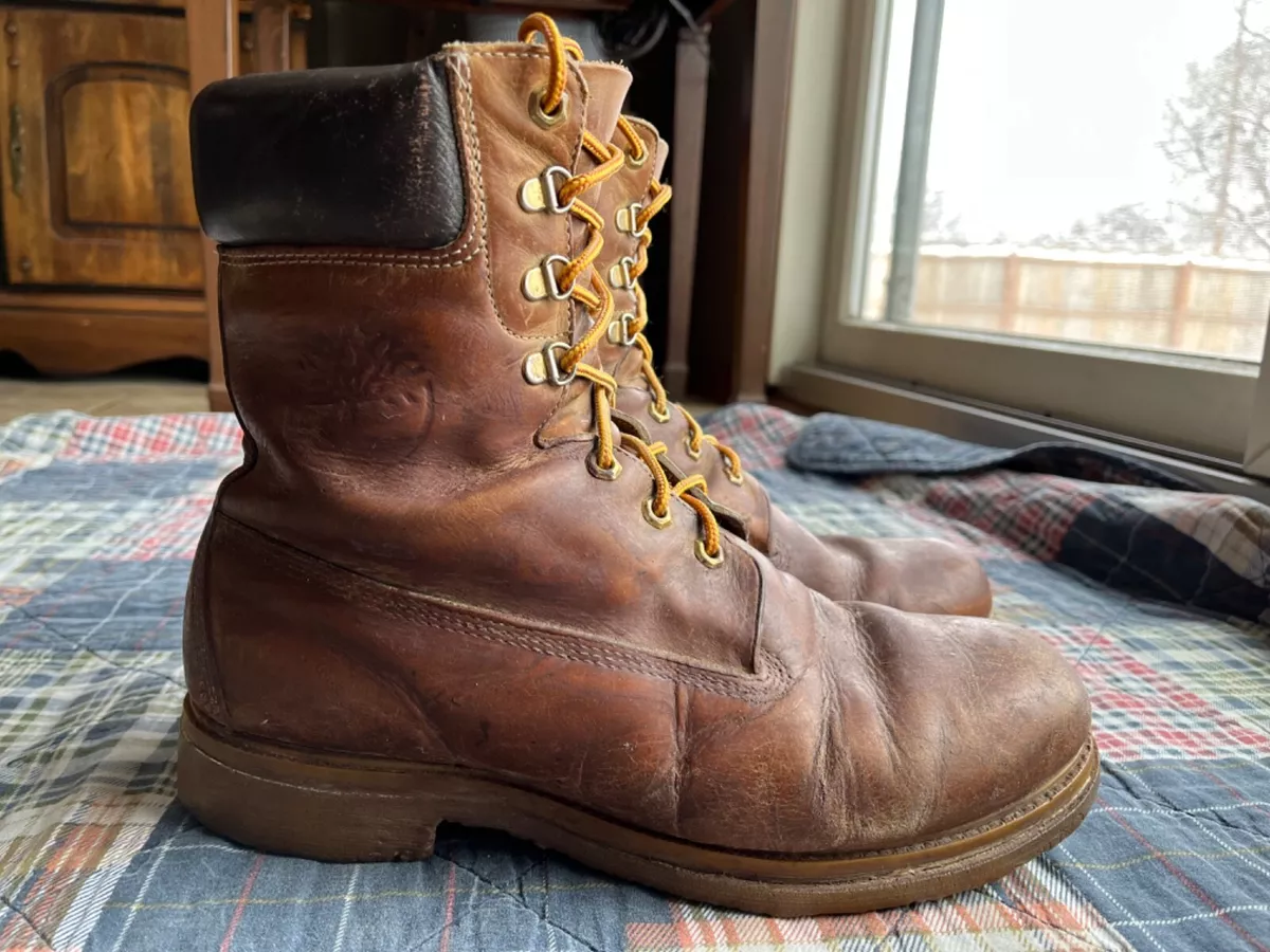 Gelijkenis Zoeken animatie Vintage Timberland Hiking Work Boots Men's Size 12 M | eBay