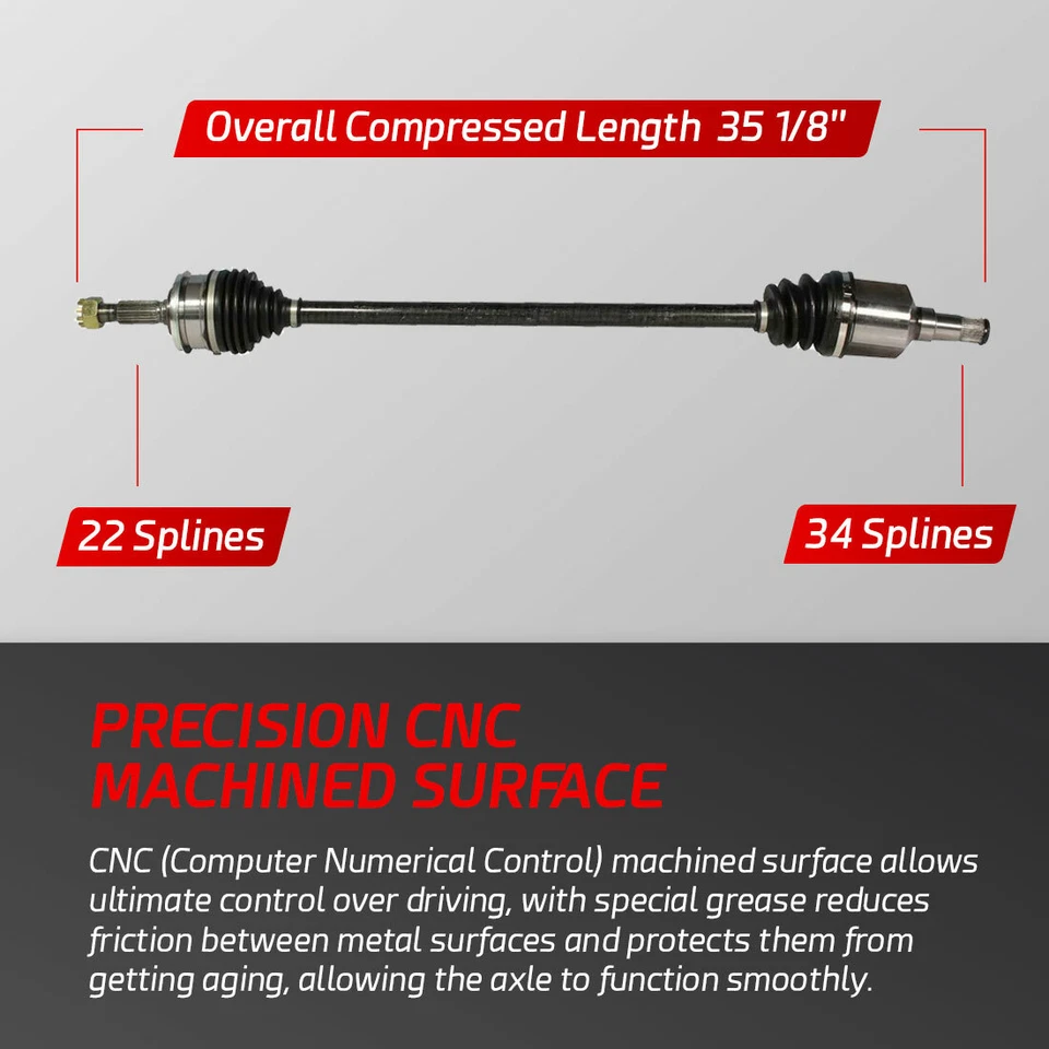 Front Right CV Axle Shaft for 1990-1992 1993 Geo Storm Isuzu Stylus SOHC Manual - Image 2 of 4