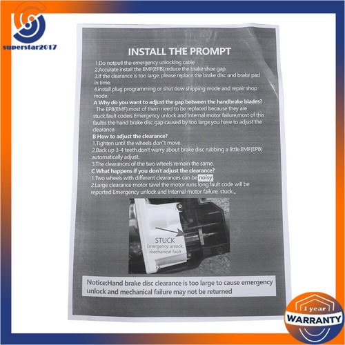 Actuador de freno de mano con módulo de freno de estacionamiento para Range Rover Sport LR032104 2010-2013 - Imagen 14 de 17