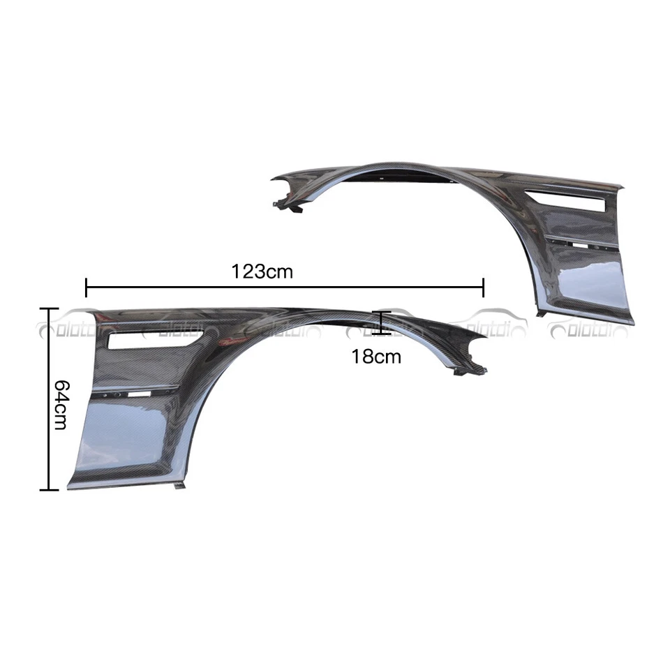 Наружные крылья из углеродного волокна для переднего крыла 1998-2005 BMW E46 M3 OE стиль - Изображение 2 из 4