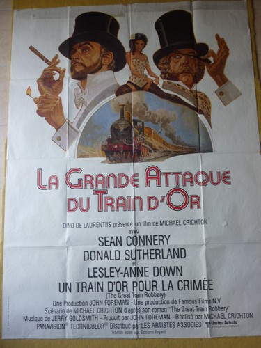 La grande attaque train d'or sean connery affiche movie poster cinema 120x160cm