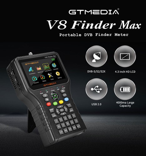 GTMEDIA V8 Finder Max Buscador de Satélites Buscador de Señales Satelitales DVB-S2X/S2/S - Imagen 9 de 10