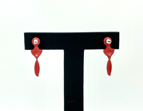Lindos Pendientes Kawaii Zorro Rojo - Cola Oscilante Articulada - Imagen 2 de 4
