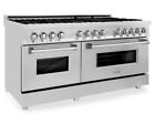 Zline 60" Stainless Steel Dual Fuel Gas Burner/Electric Oven Range Ra60