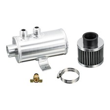 10 An Aluminum Oil Catch Can Reservoir Tank Breather Filter Baffled Kit 750ml 10 An Aluminum Oil Catch Can Reservoir Tank Breather Filter Baffled Kit 750ml