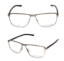 New PORSCHE DESIGN P'8285 D 56-14 Silver Titanium Black Frames Reading Glasses