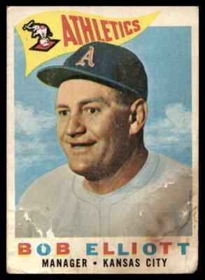 1960 Topps #215 Bob Elliott MGR Kansas City Athletics Low Grade Filler