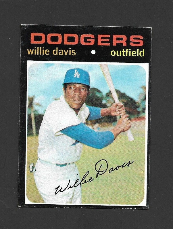 1971 TOPPS #585 WILLIE DAVIS - DODGERS ~ EX/MT