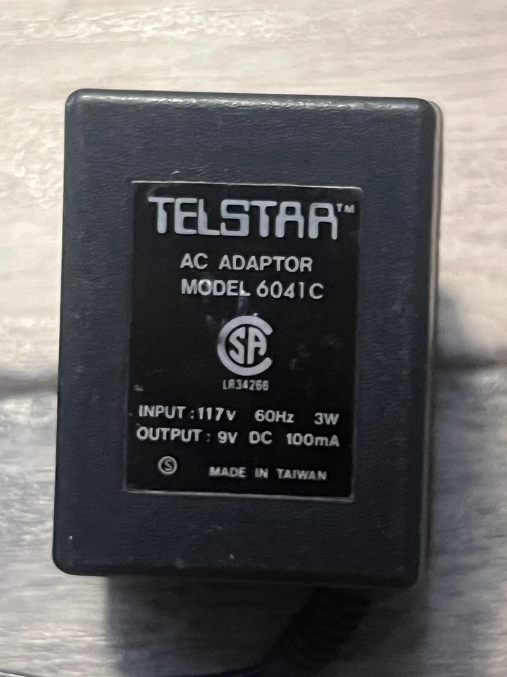 Coleco Telstar AC Adaptor Model 6041C Vintage OEM - Image 2 of 3