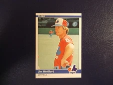 1984 Fleer Baseball Jim Wohlford Card # 293