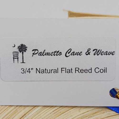 NEW FLAT REED 3/4" SPLINT 100' Foot Coil Basket Seat Chair Cane Weave NATURAL - Picture 2 of 2