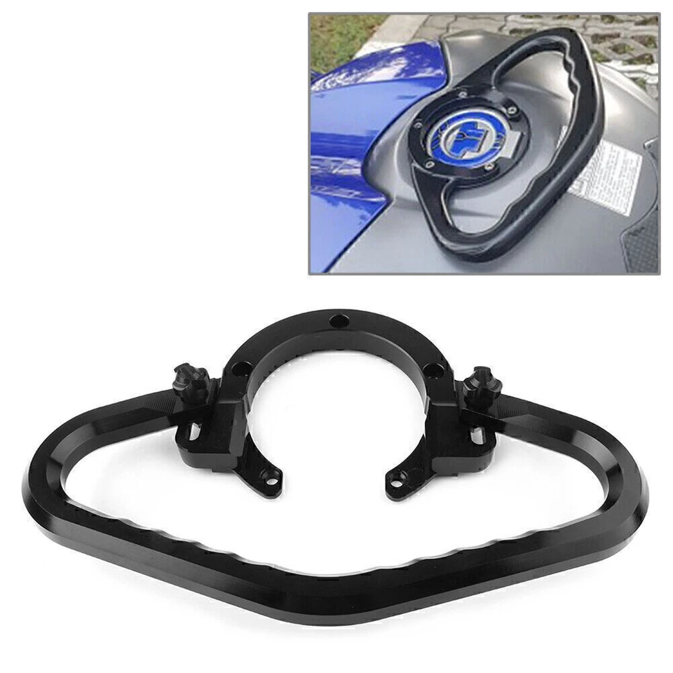 CNC Tank Passenger Hand Grab Handle Grip Bar Fit 06-17 Kawasaki Ninja ZX10R ZX14 - Image 2 of 4