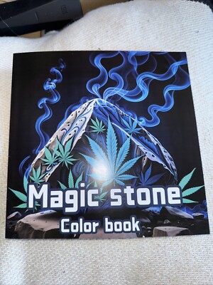 8 x 8 adult coloring book Magic Stone Shipping Included