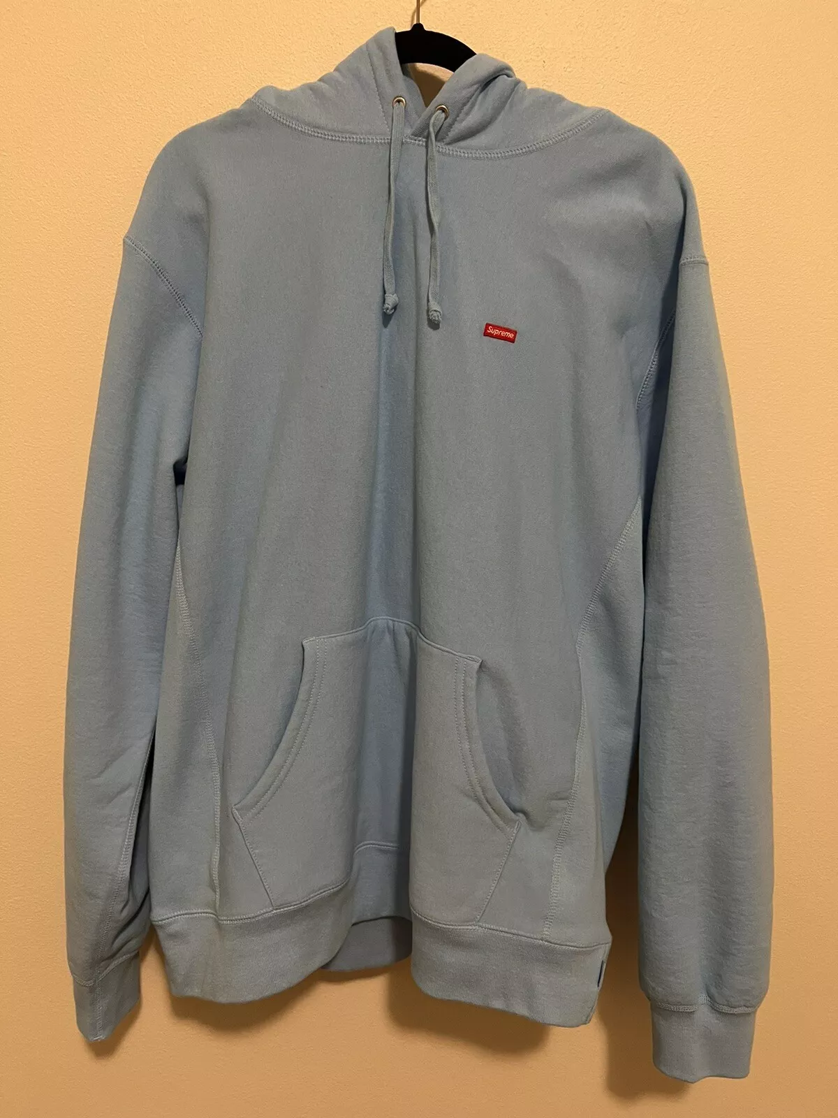 Sweat à capuche Supreme petite boîte bleu glace taille XL