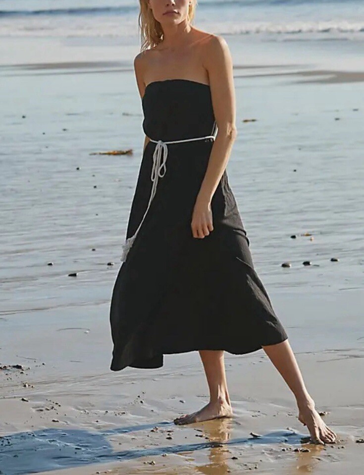 gray cotton maxi dress MO&Co. Women's Cotton Maxi Tee Dress Grey Size L