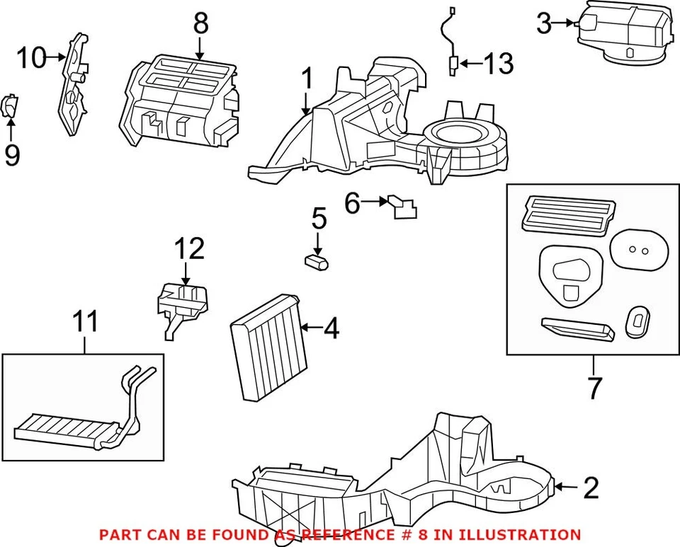 Estuche de distribución de aire Mopar original OEM para Dodge Liberty Jeep 68004022AA Foto 2 de 2