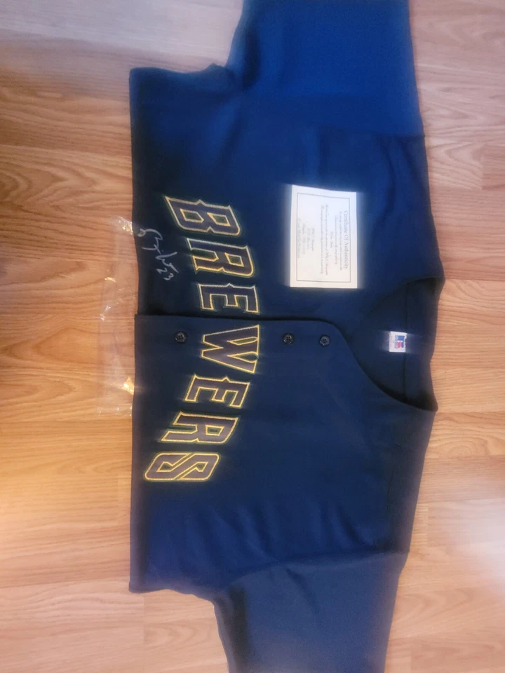 RICKIE WEEKS AUTOGRAPHED JERSEY (MILWAUKEE BREWERS) w/COA - Image 2 of 3