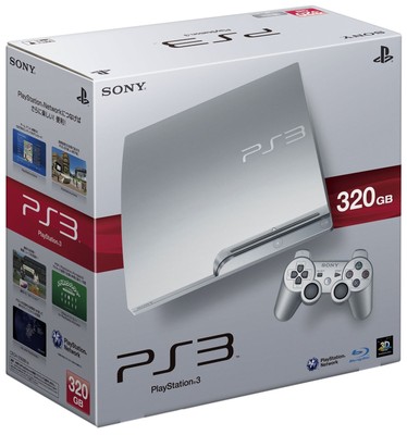 Sony PlayStation 3 Slim Launch Edition 320GB Satin Silver Console 
