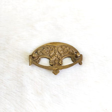 1930s Vintage Beau Laiton Tiroir Poignée Riche Patine Décoratif de Collection