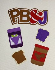 Peanut Butter and Jelly Title Set. Scrapbook, Card Making Paper Piecing