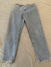 Vintage Levi's 550 Relaxed Tapered Blue Jeans Woman s 12s 29x29 fit Cowgirl Up