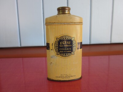 ECLAT TALK POWDER COLGATE PALMOLIVE MADE IN CANADA BOX ANTIQUE BOX