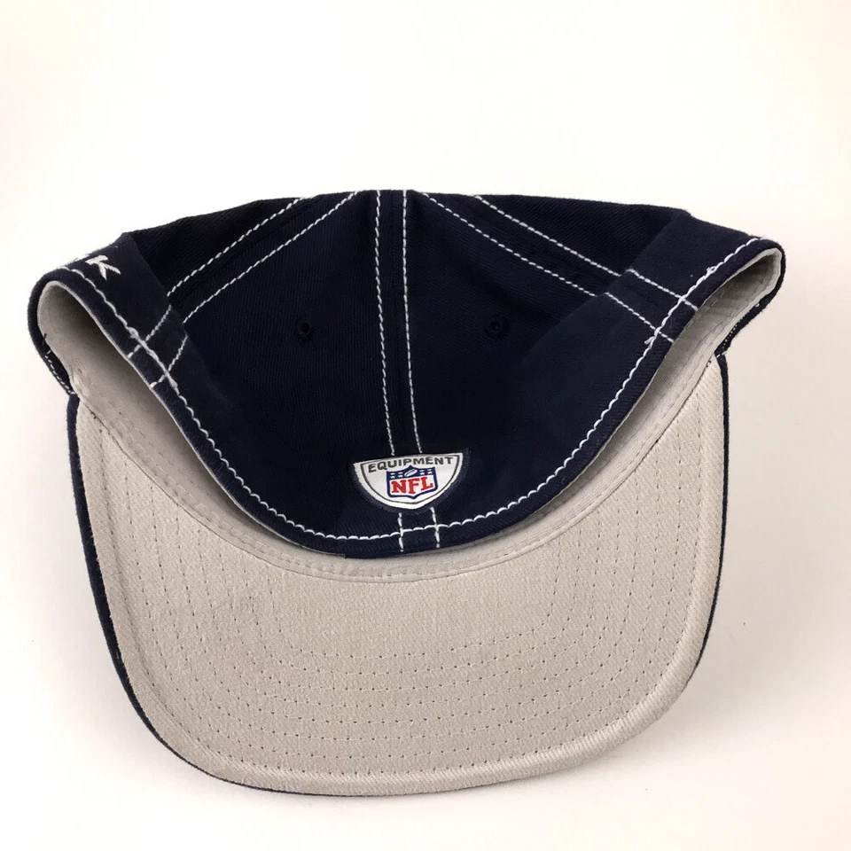 Кепка New England Patriots Reebok Onfield синяя с белой вышивкой сверху размер S/M - Изображение 3 из 4