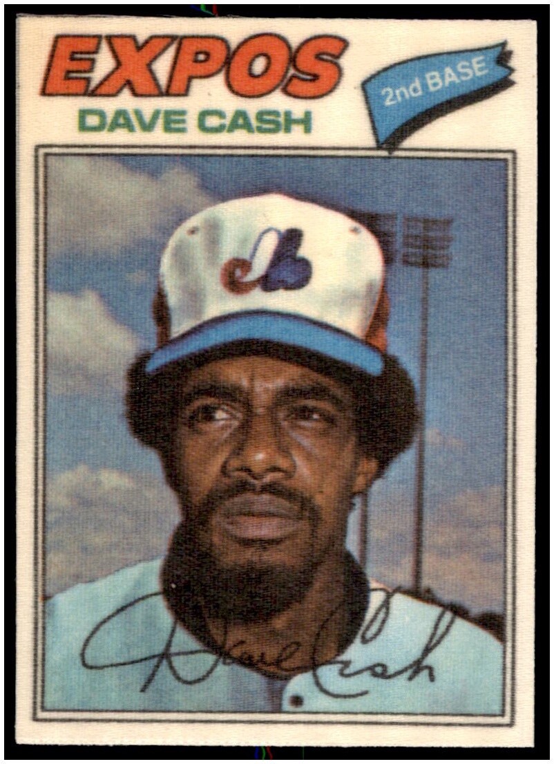 1977 Topps Cloth Stickers #12 Dave Cash