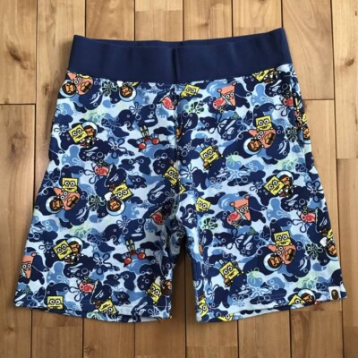 BAPE × Spongebob Milo sweat shorts A Bathing Ape Size L