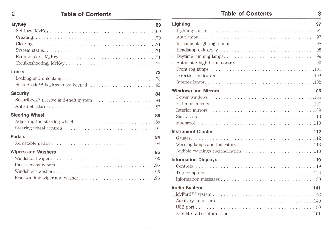 2013 Ford Explorer Owners Manual with Case Operator User Instruction