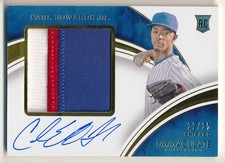 2016 Immaculate Collection Rookie CARL EDWARDS JR Premium Patch Rare SP RC #/25