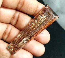 100 Ct Fancy Cut Natural Rutilated Quartz Loose EGL Certified Gemstone