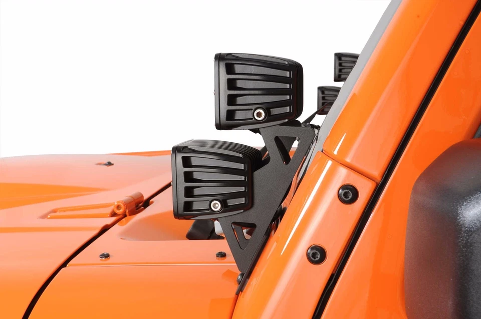 Kit de luces LED dobles rígidas Midnight Edition PRO 07-18 Jeep Wrangler JK All Foto 2 de 4