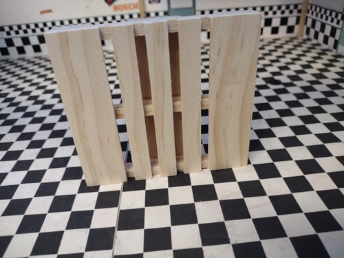 Lote # 17 palet de madera para escalas 1:20 palet tamaño 3.5"" x 4"" x 1/2"" totalmente nuevo - Imagen 8 de 12