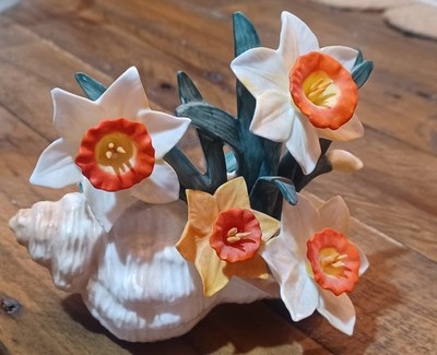 Daffodils In A Sea Shell Beautiful